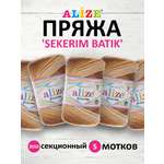 Пряжа для вязания Alize sekerim batik 100 гр 320 м акрил мягкая для детской одежды цвет 3050 5 мотков