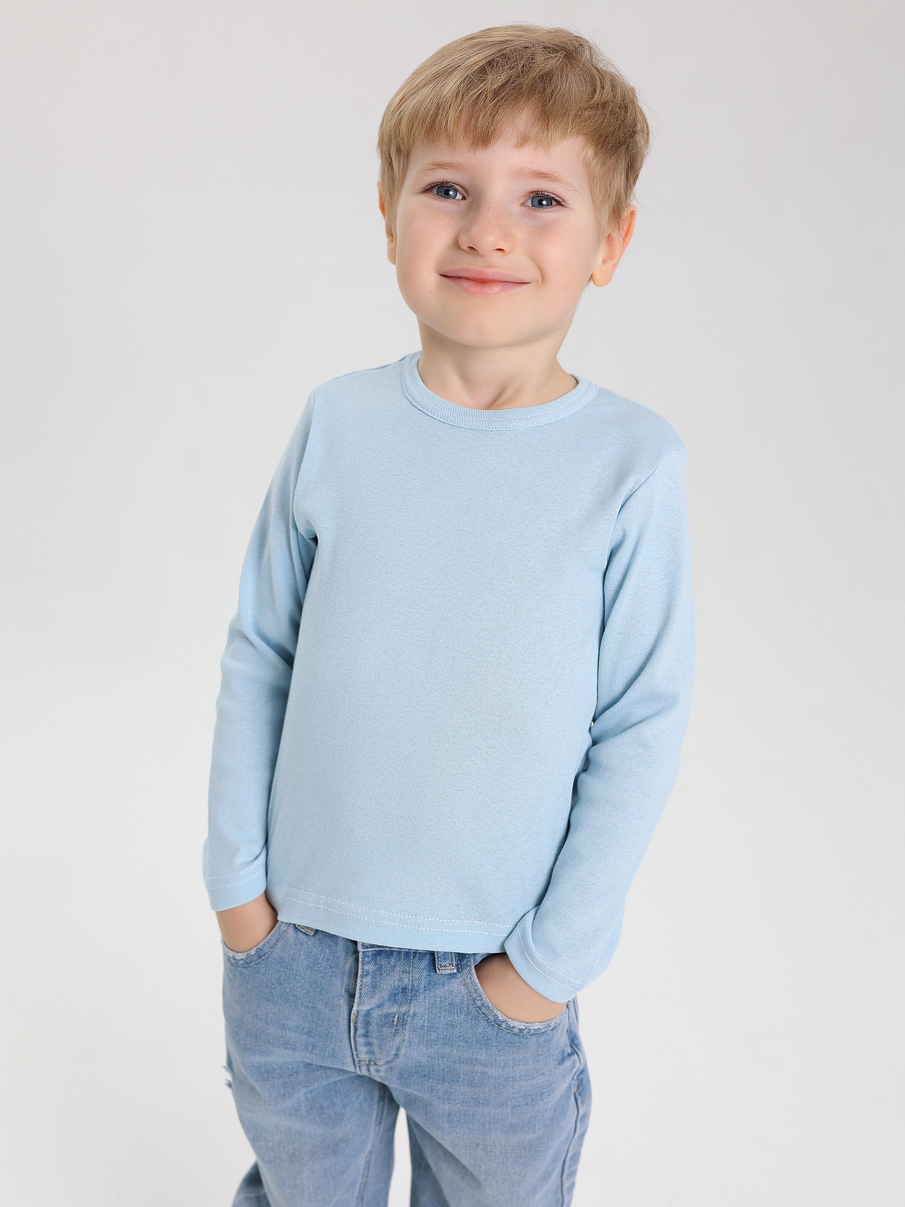 Лонгслив АЙАС 20-45-20_голуб - фото 1