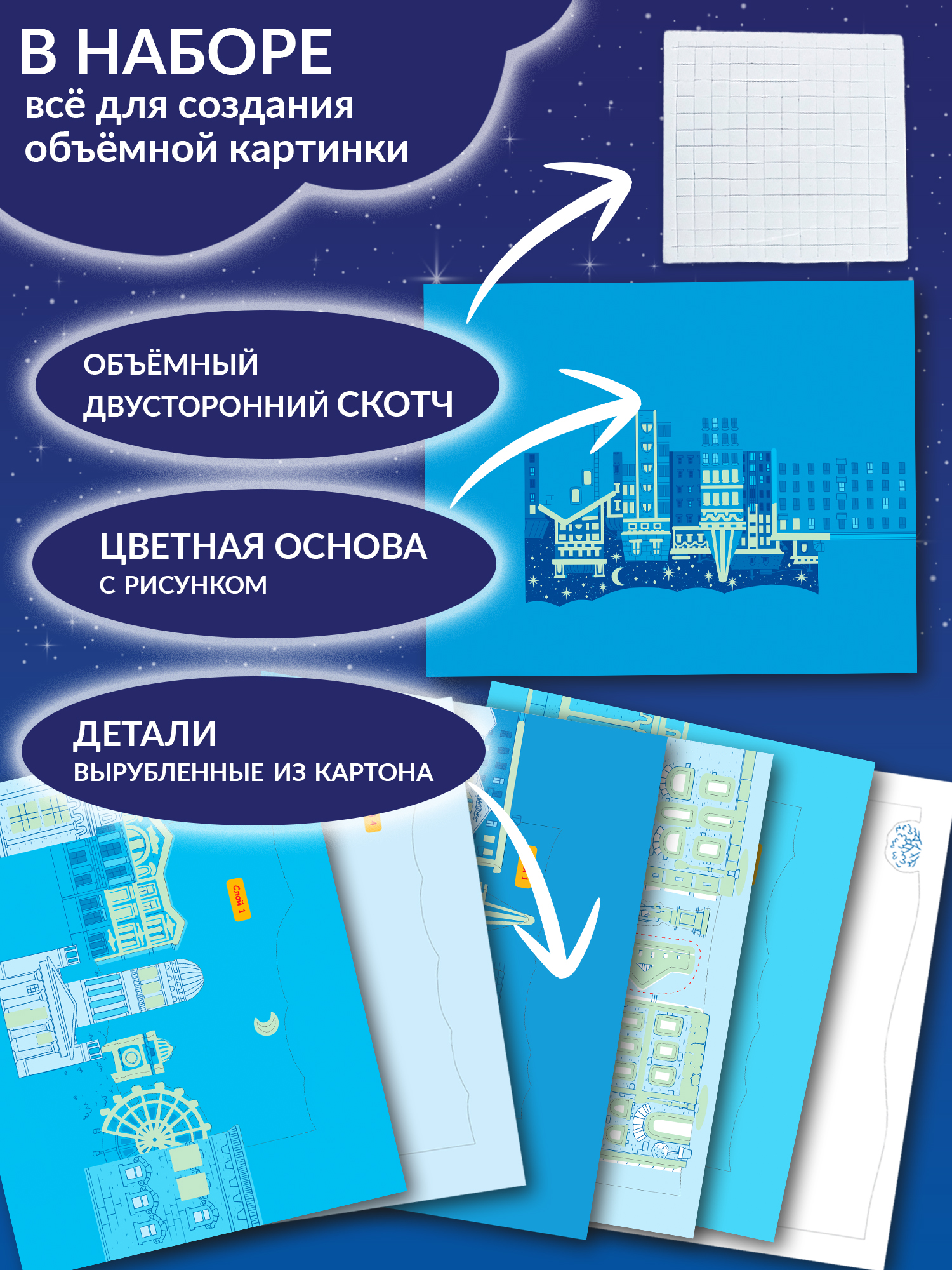 Аппликация Дрофа-Медиа Белая ночь - фото 5