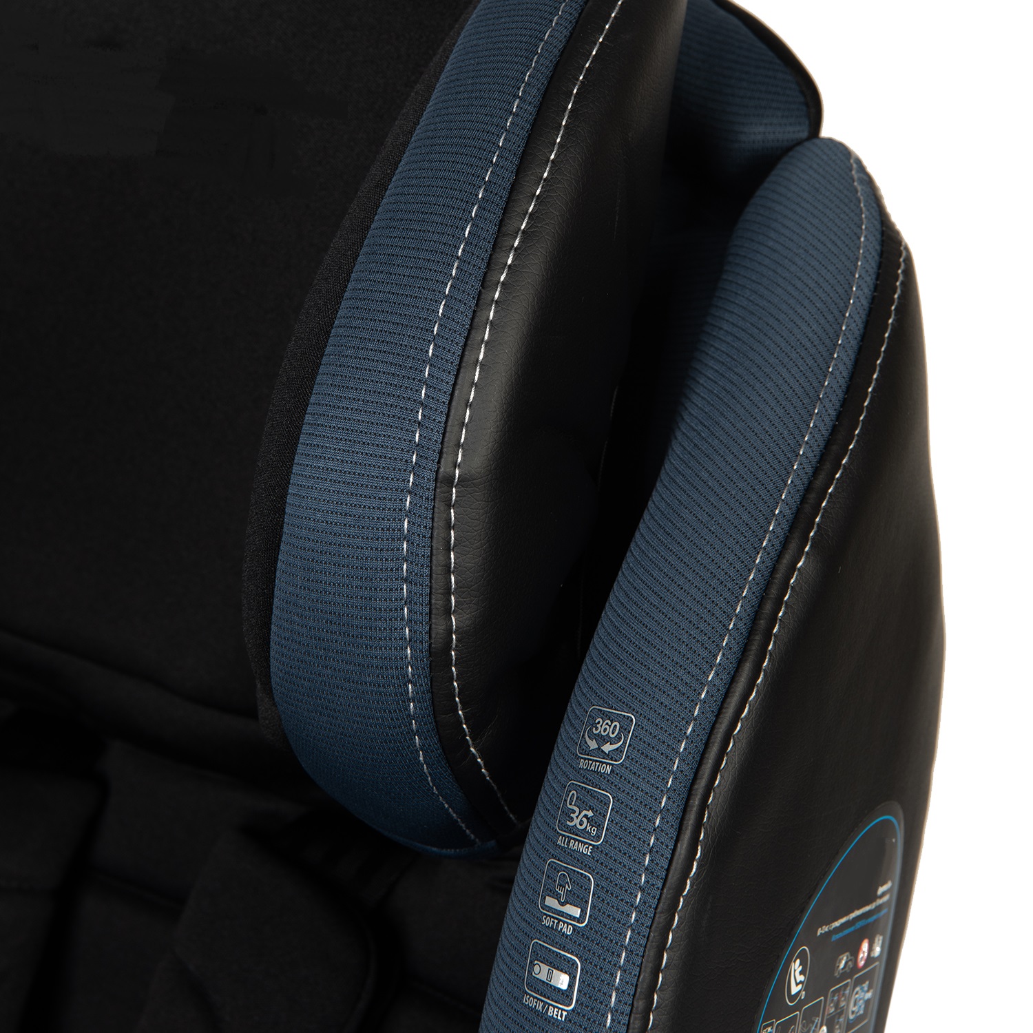 Автокресло BabyGo Multi-Stage New Isofix 0+/1/2/3 (0-36 кг) синий - фото 10