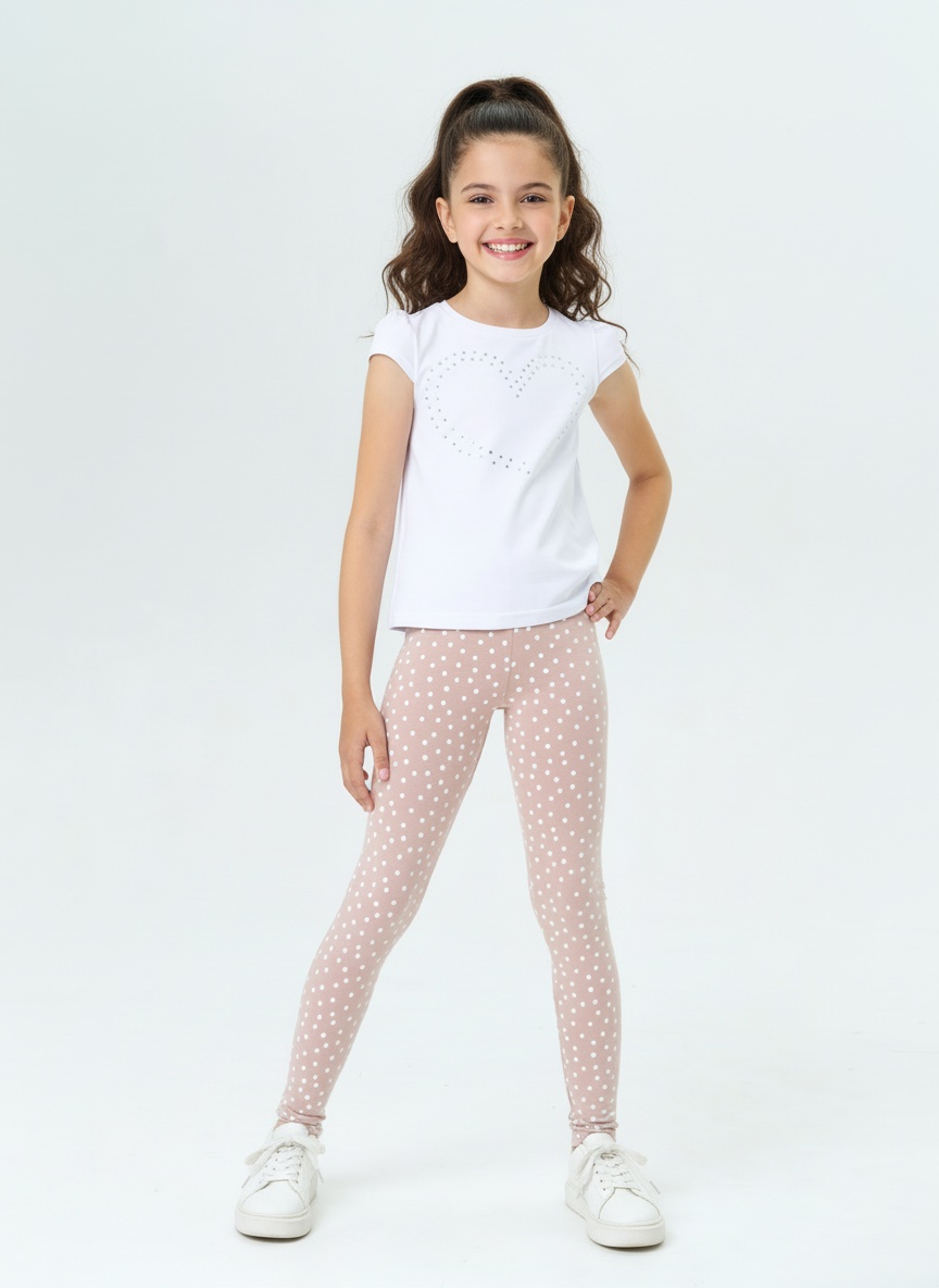 Леггинсы Персона Junior Snowballs кофейный лосины - фото 4