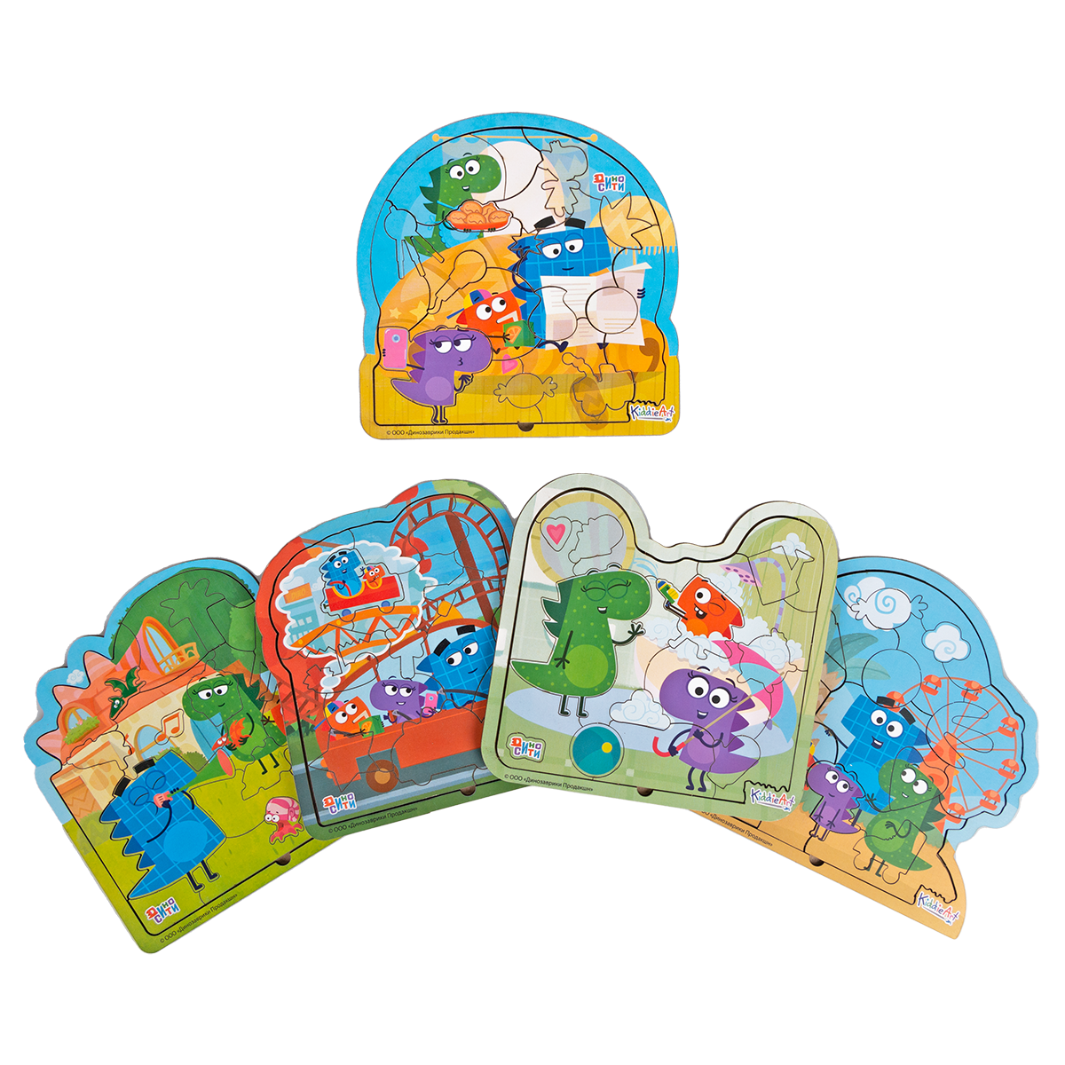 Пазл KiddieArt Чудесные день семейки Завров деревянный - фото 7