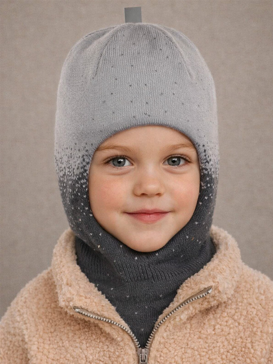 Шапка-шлем ПриКиндер U-Sp24167 Графитовый - фото 1