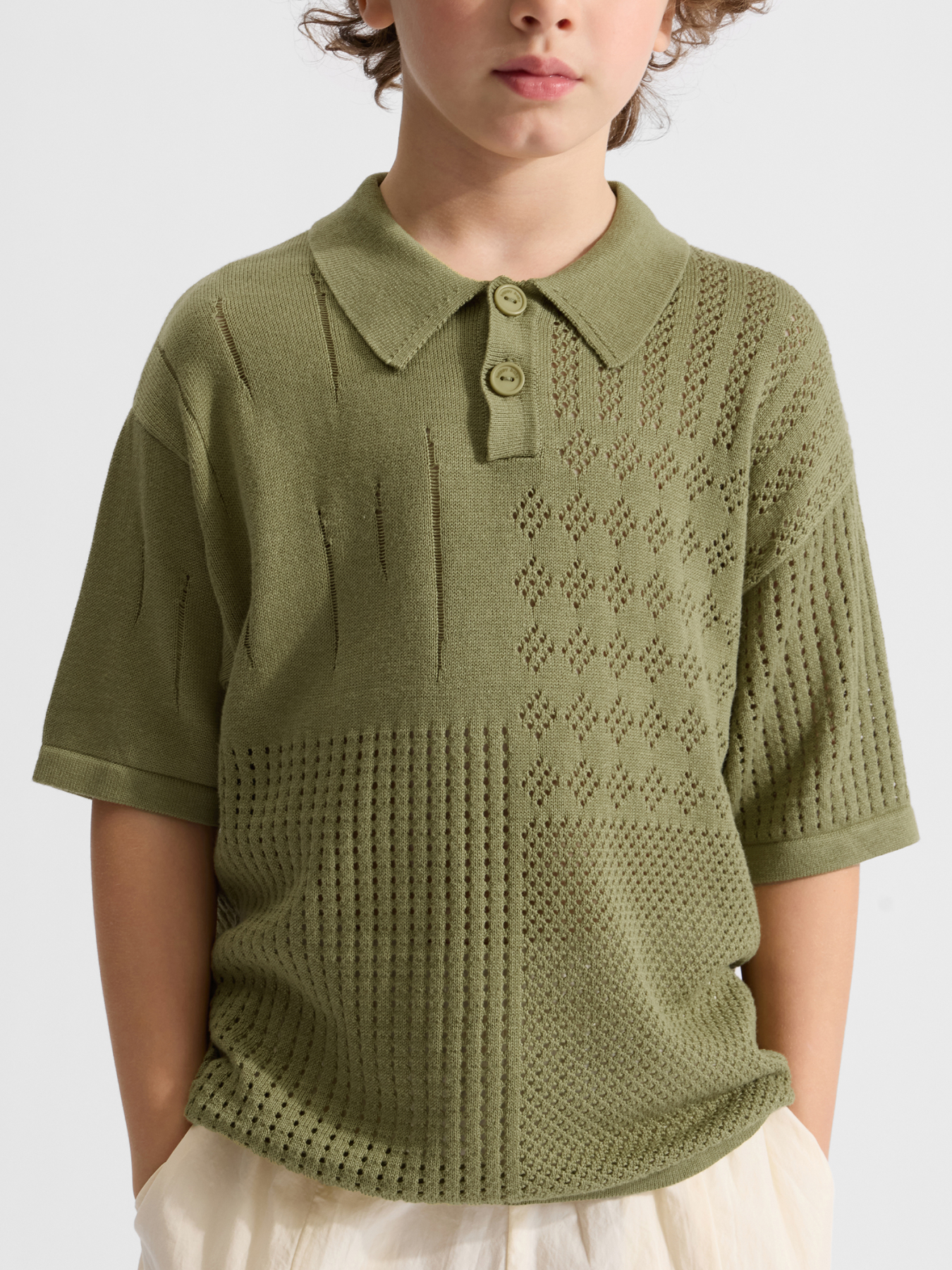 Поло Happy Baby 88685-1_olive - фото 1