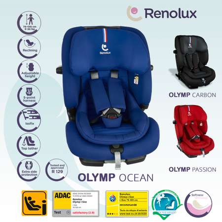 Автокресло Renolux Olymp Isofix 1/2/3 (9-36 кг)