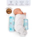 Подушка для боковой поддержки AmaroBaby Nature Anatomy с лузгой гречихи Небо
