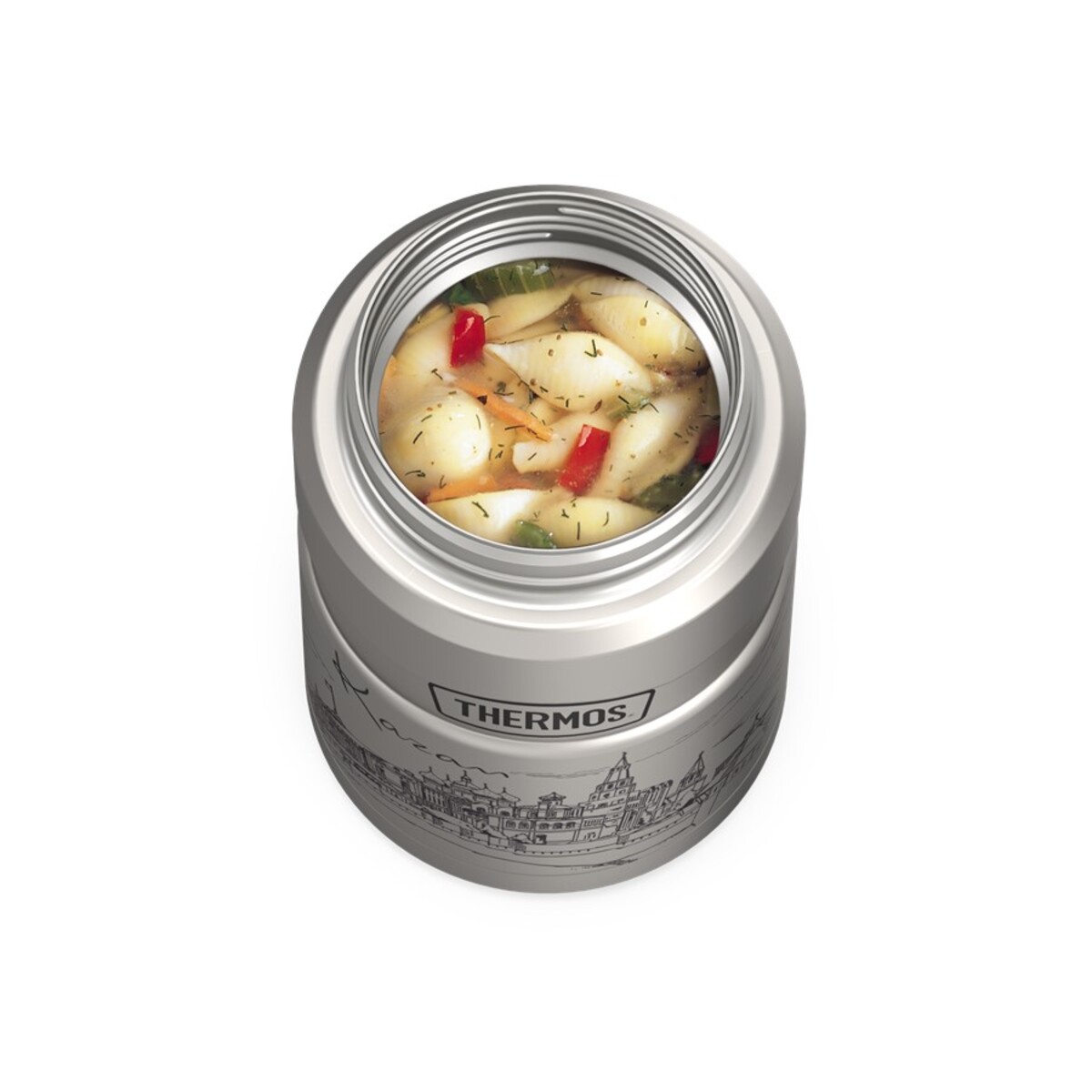 Термос из нерж. стали с ложкой Thermos SK3021(Kazan) 0,7L - фото 5