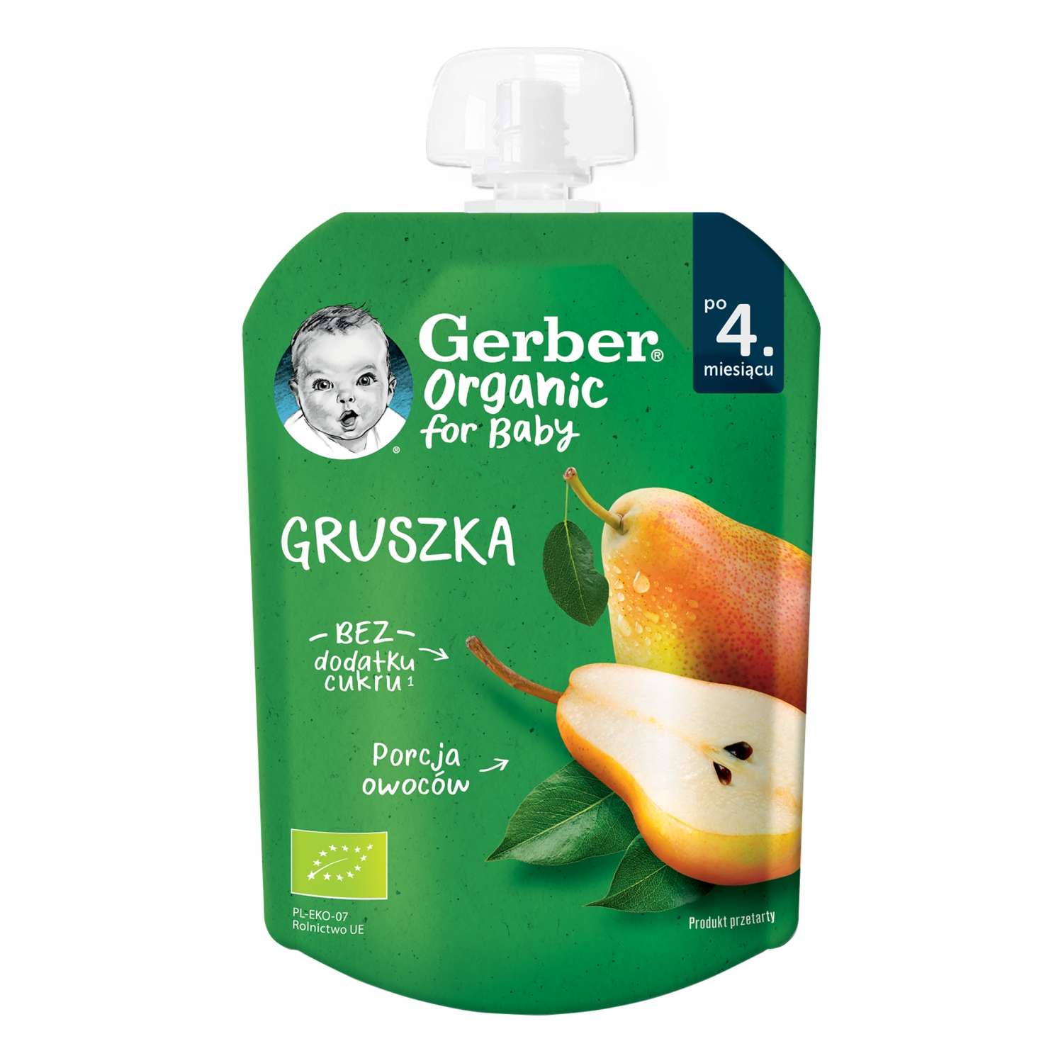 Пюре фруктовое Gerber Organic из груши 80г с 4месяцев - фото 1