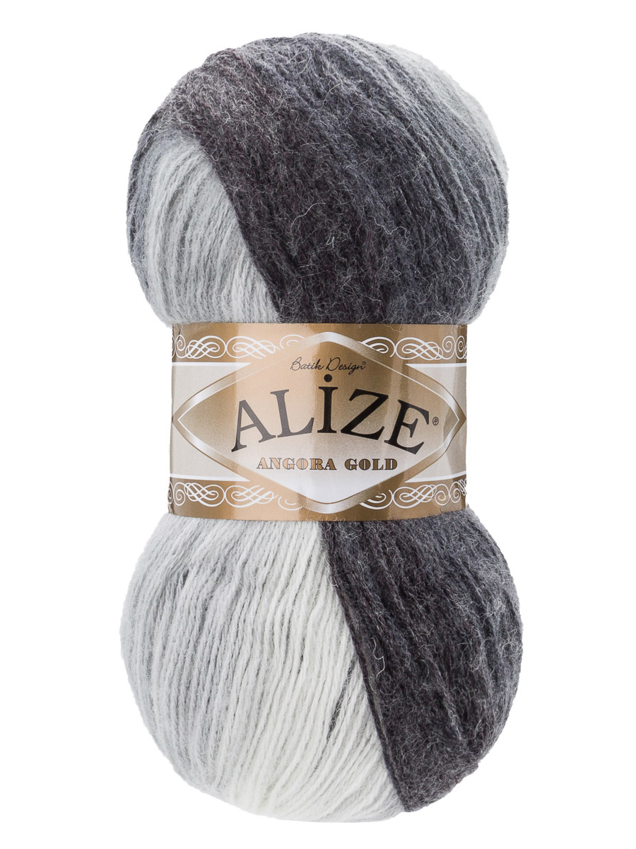 Пряжа Alize для вязания зимних вещей Angora Gold Batik 100 гр 550 м 5 мотков 1900 секционный - фото 4