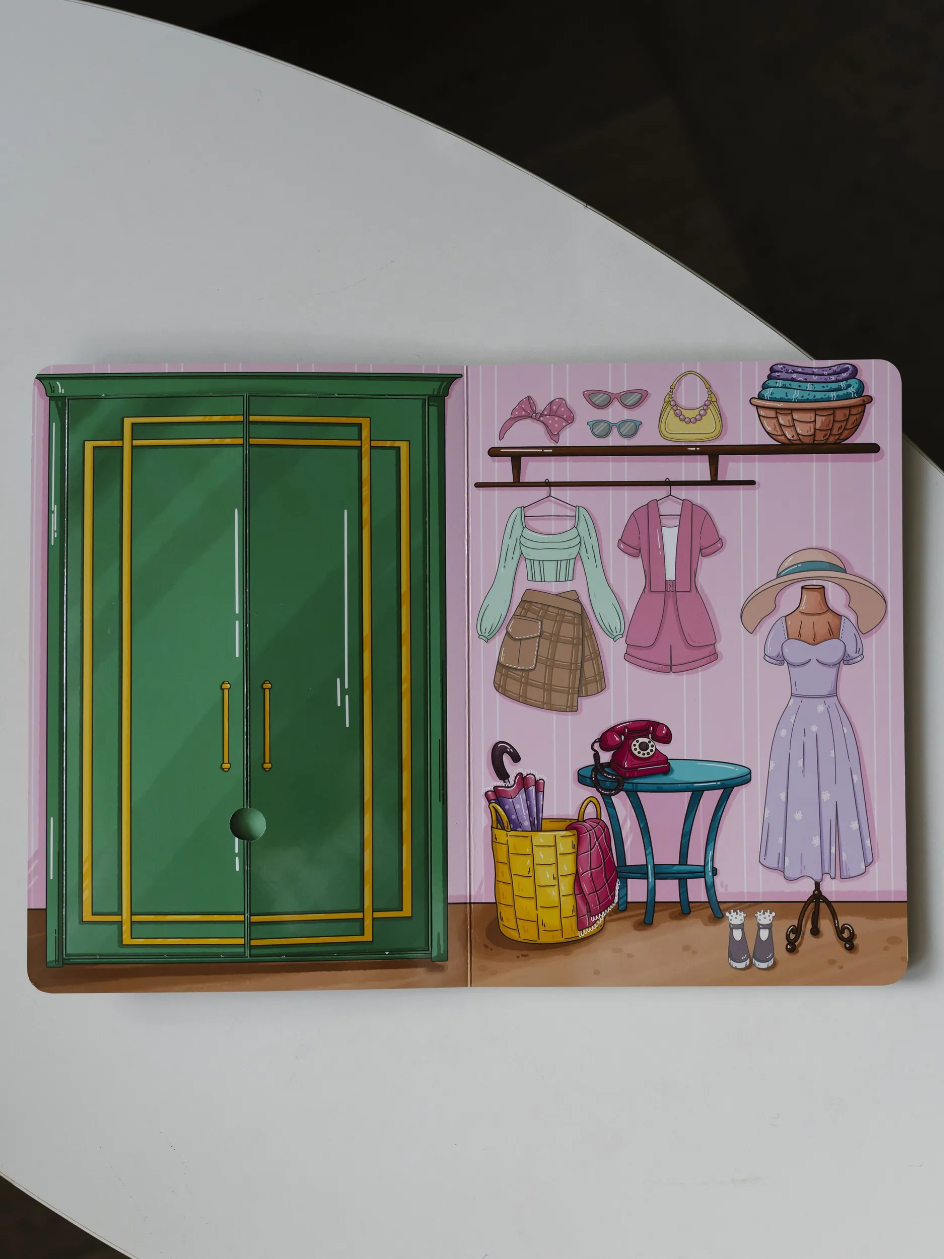 Настольная игра DvaDdomiki Книга-домик. Кукла с одеждой - фото 15