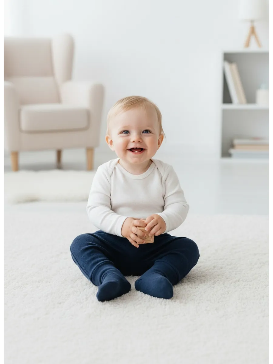 Ползунки Linas baby 738-12W Синий - фото 7