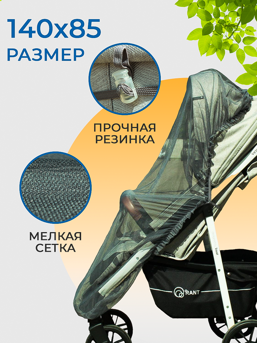Сетка от насекомых Спортбэби 6307НКУ02серый - фото 4