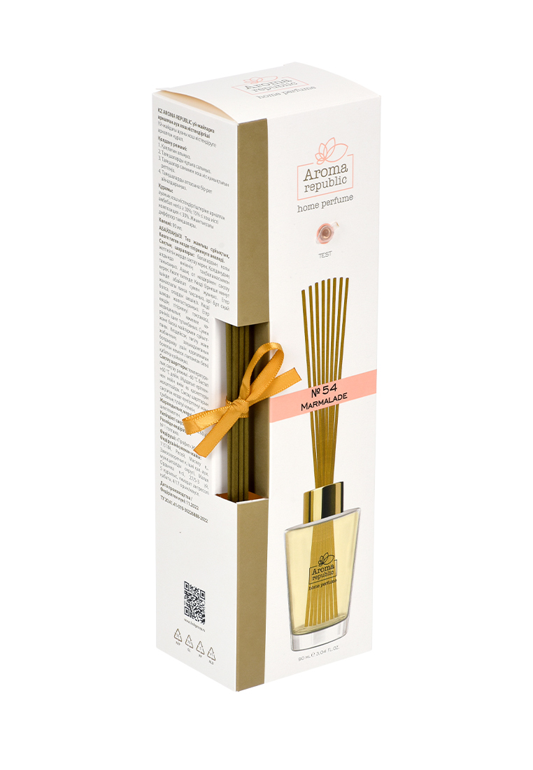 Ароматический диффузор Aroma Republic в стеклянном флаконе 90 мл №54 Marmalade - фото 1