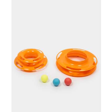 Игрушка для кошек Barbaks Пирамидка охотника-трек 25*13*15см Оранжевая
