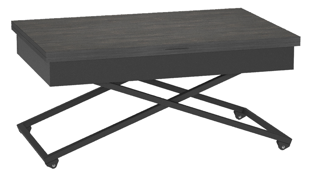 Стол-трансформер КАЛИФОРНИЯ МЕБЕЛЬ Андрэ Loft ЛДСП Интра Черный - фото 2