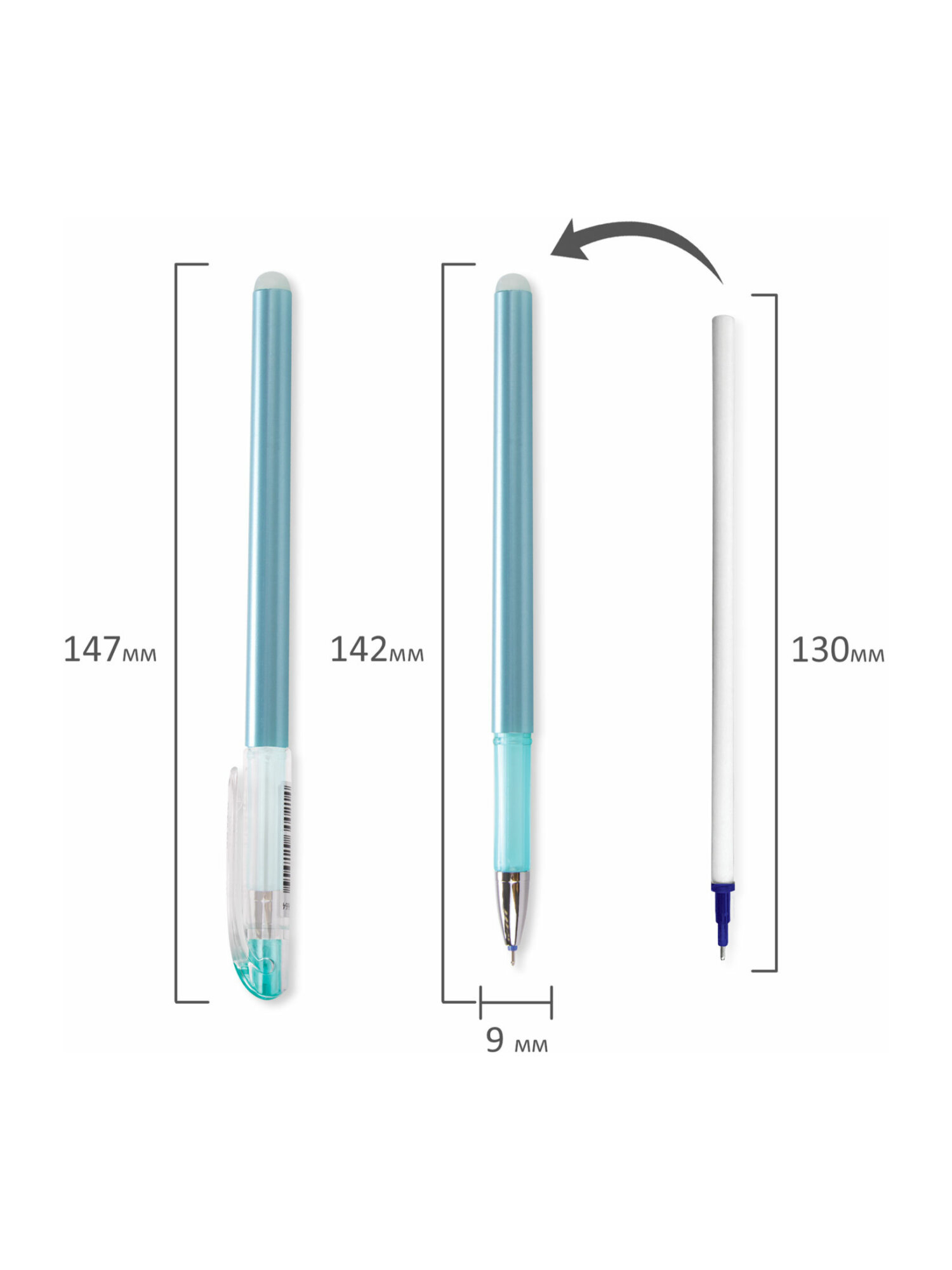 Ручка со стираемыми чернилами Staff 2 шт. - фото 10