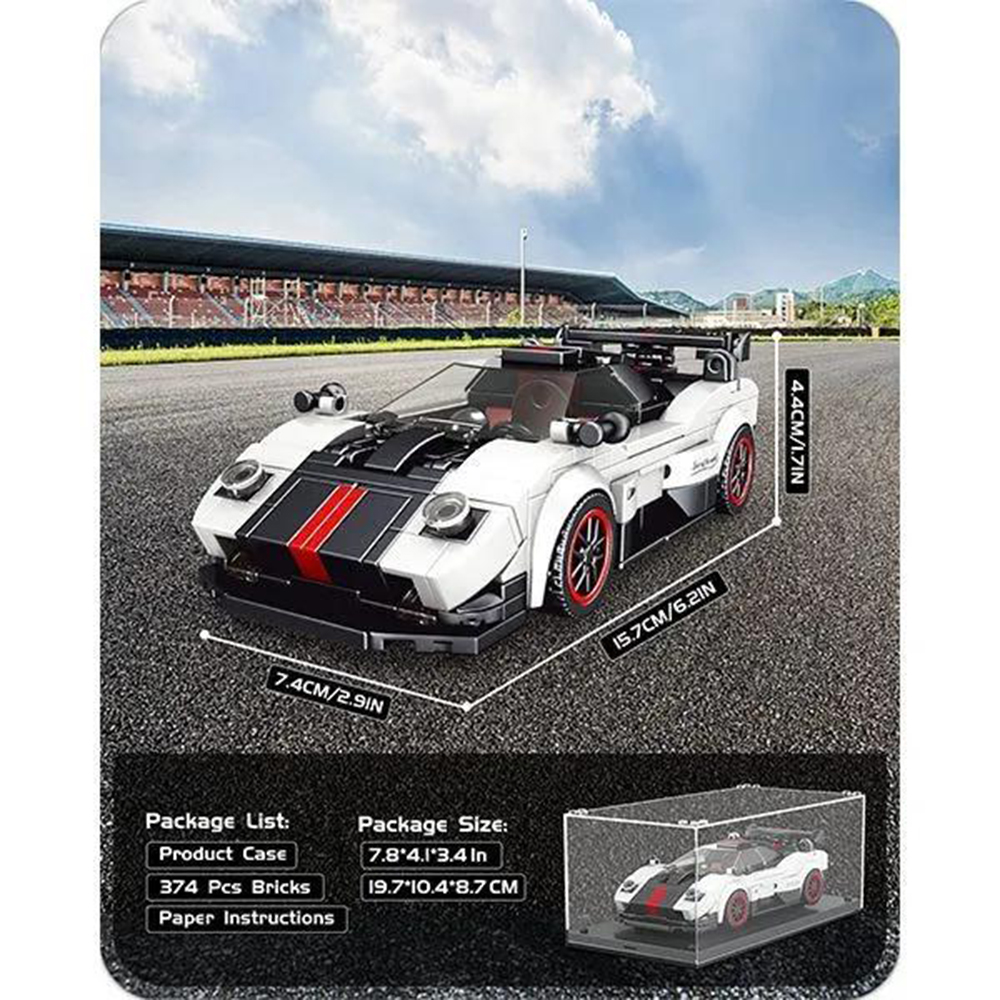 Конструктор Mould King Спорткар Pagani Zonda блочный - фото 10