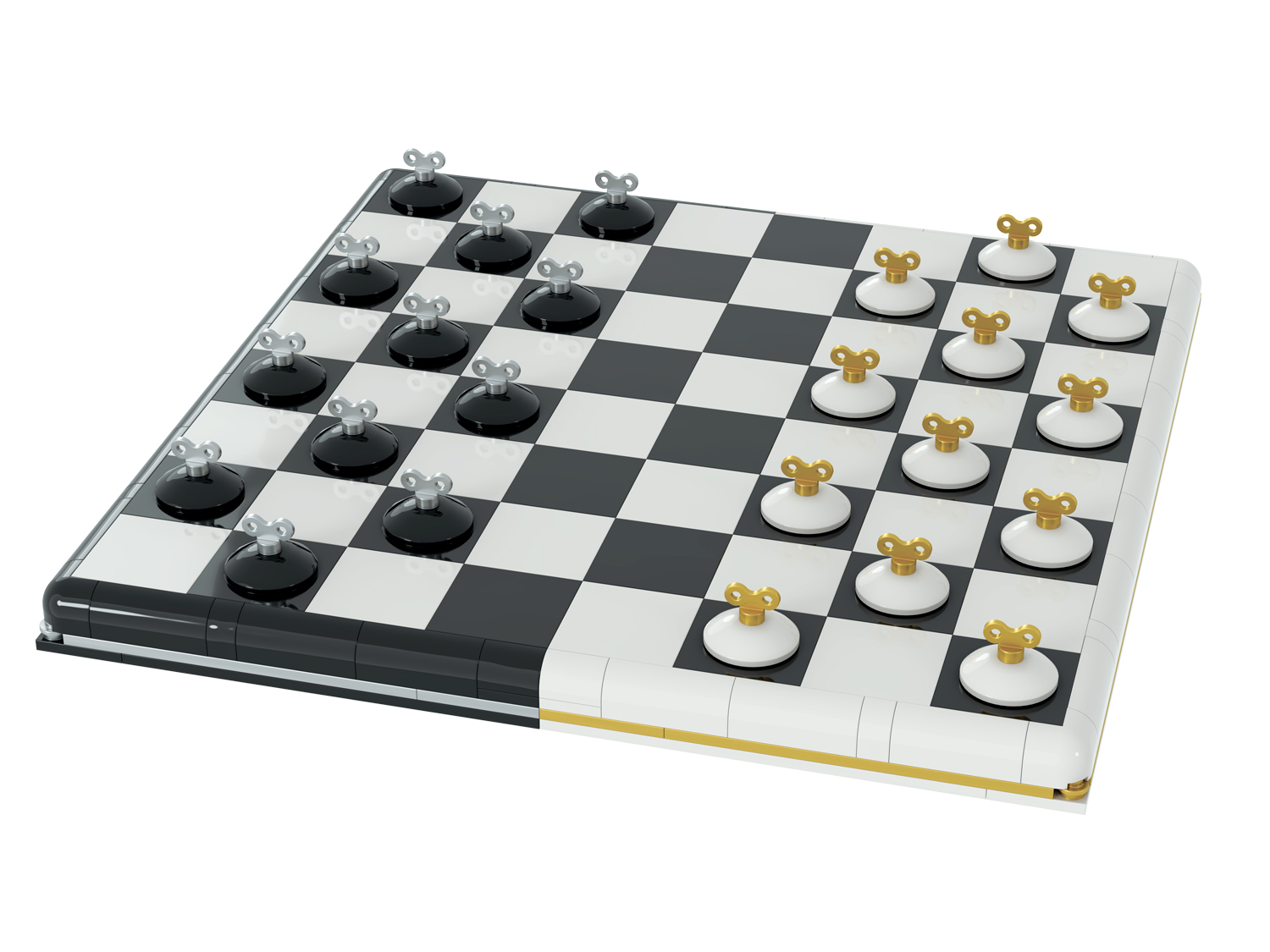 Конструктор brick labs Шахматы и шашки 2 в 1 577 дет. - фото 2