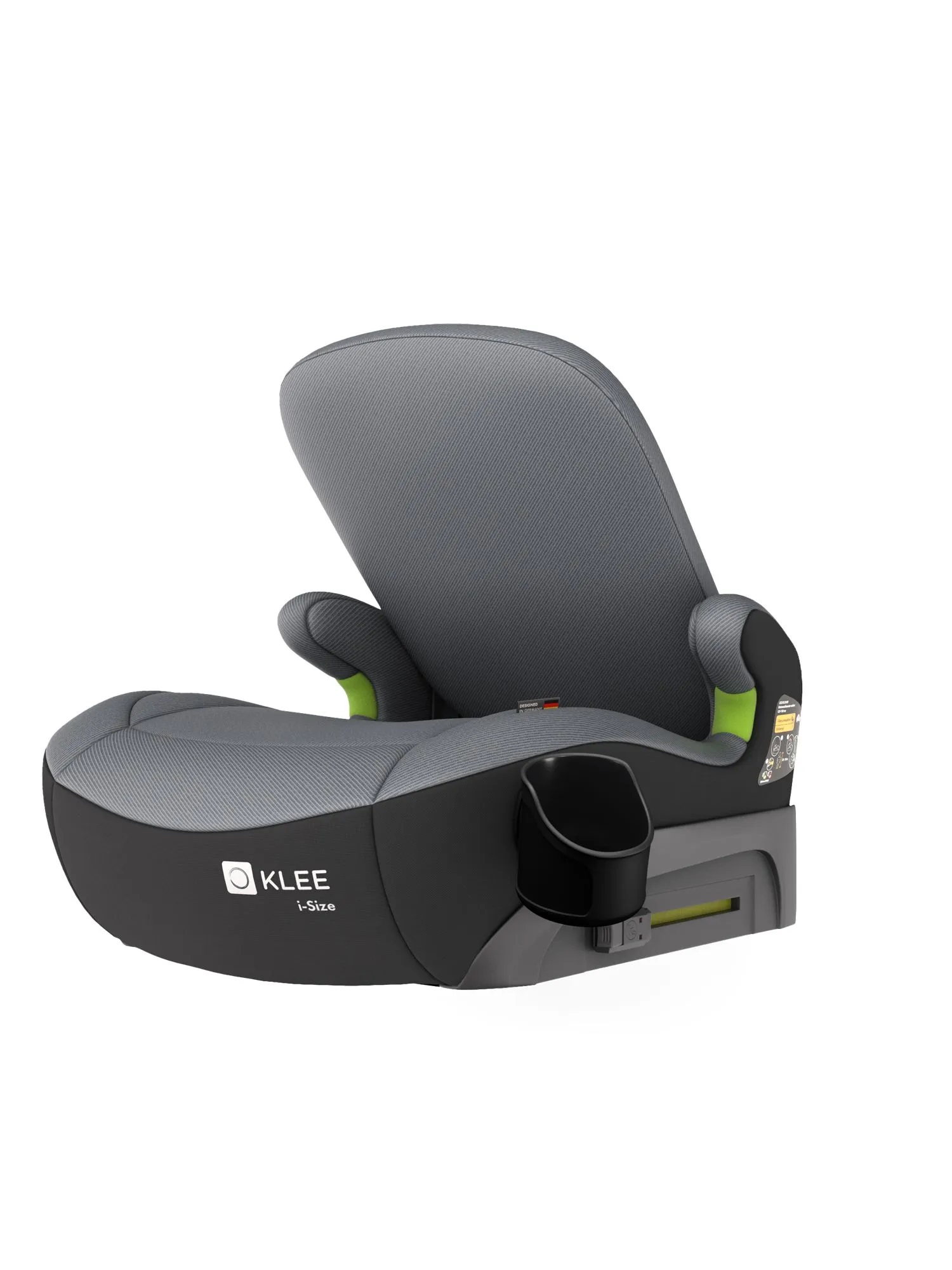 Автокресло KLEE Mild с подстаканником Isofix 2/3 (15-36 кг) серый - фото 6