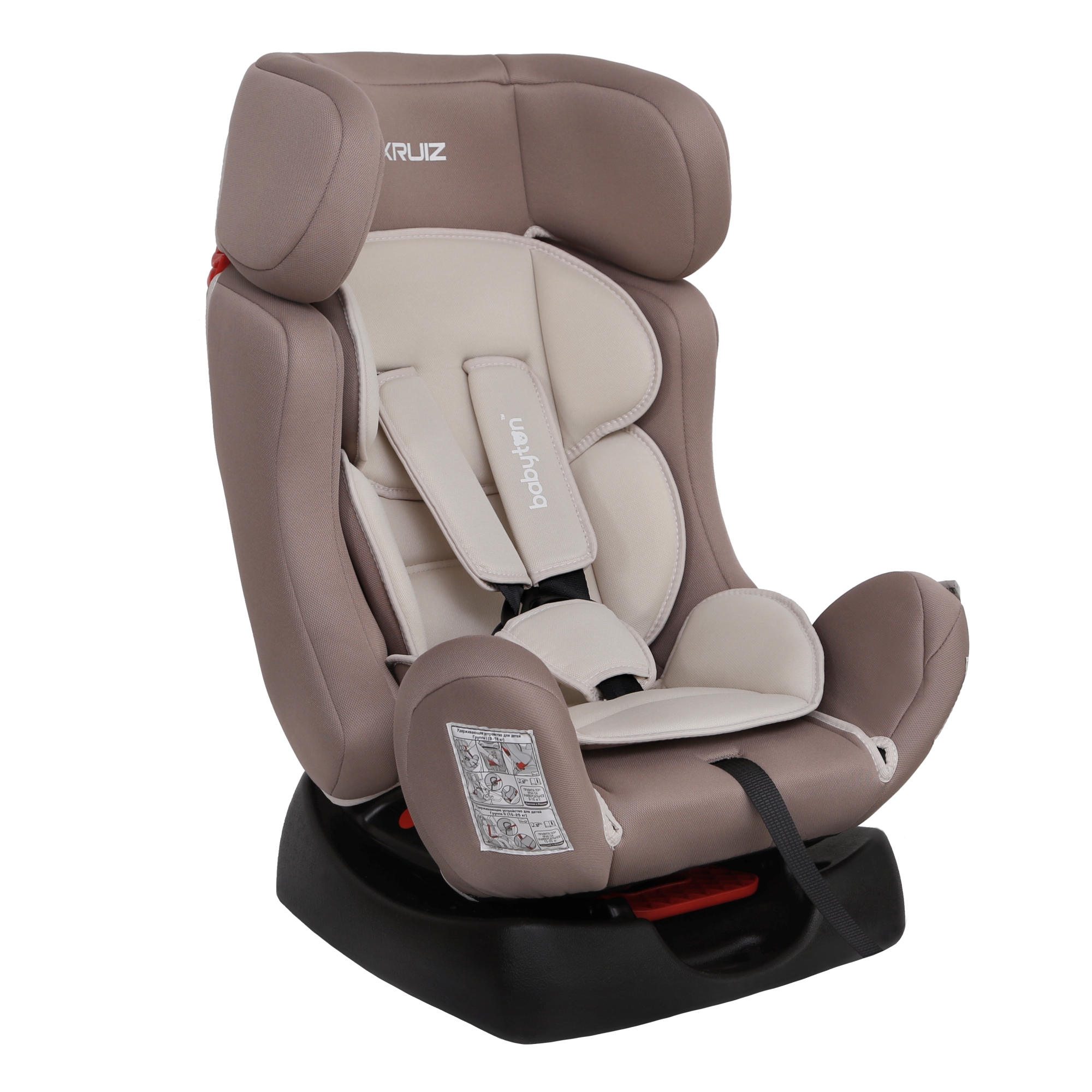 Автокресло Babyton Kruiz Mokko 0+/1/2 (0-25 кг) бежевый - фото 10