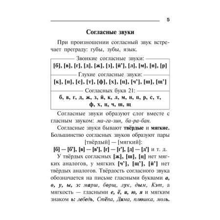 Книга ИД Литера Правила русского языка. Орфограммы для учащихся 1-6 классов