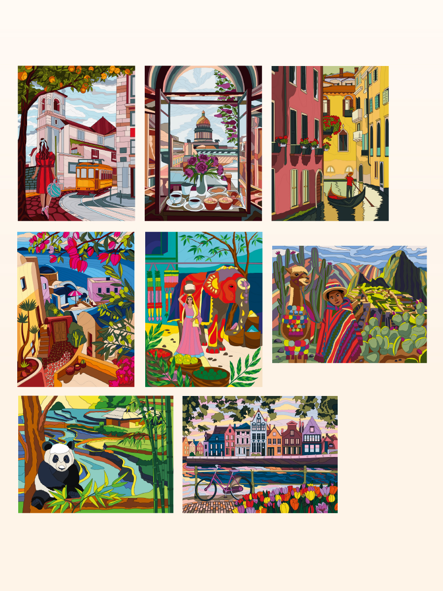 Раскраска по номерам Проф-Пресс большая Вдохновение и гармония 50 сюжетов - фото 12