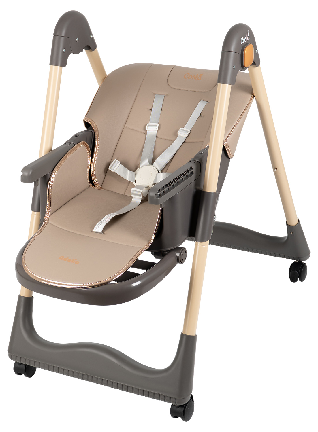 Стульчик для кормления Costa Adelia бежевый - фото 17
