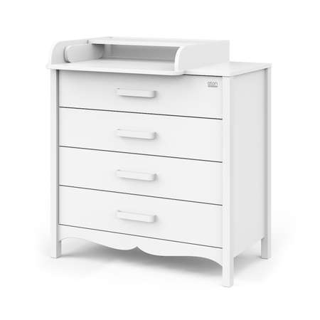 Пеленальный комод aton baby furniture Комод Felix белая аляска/белый