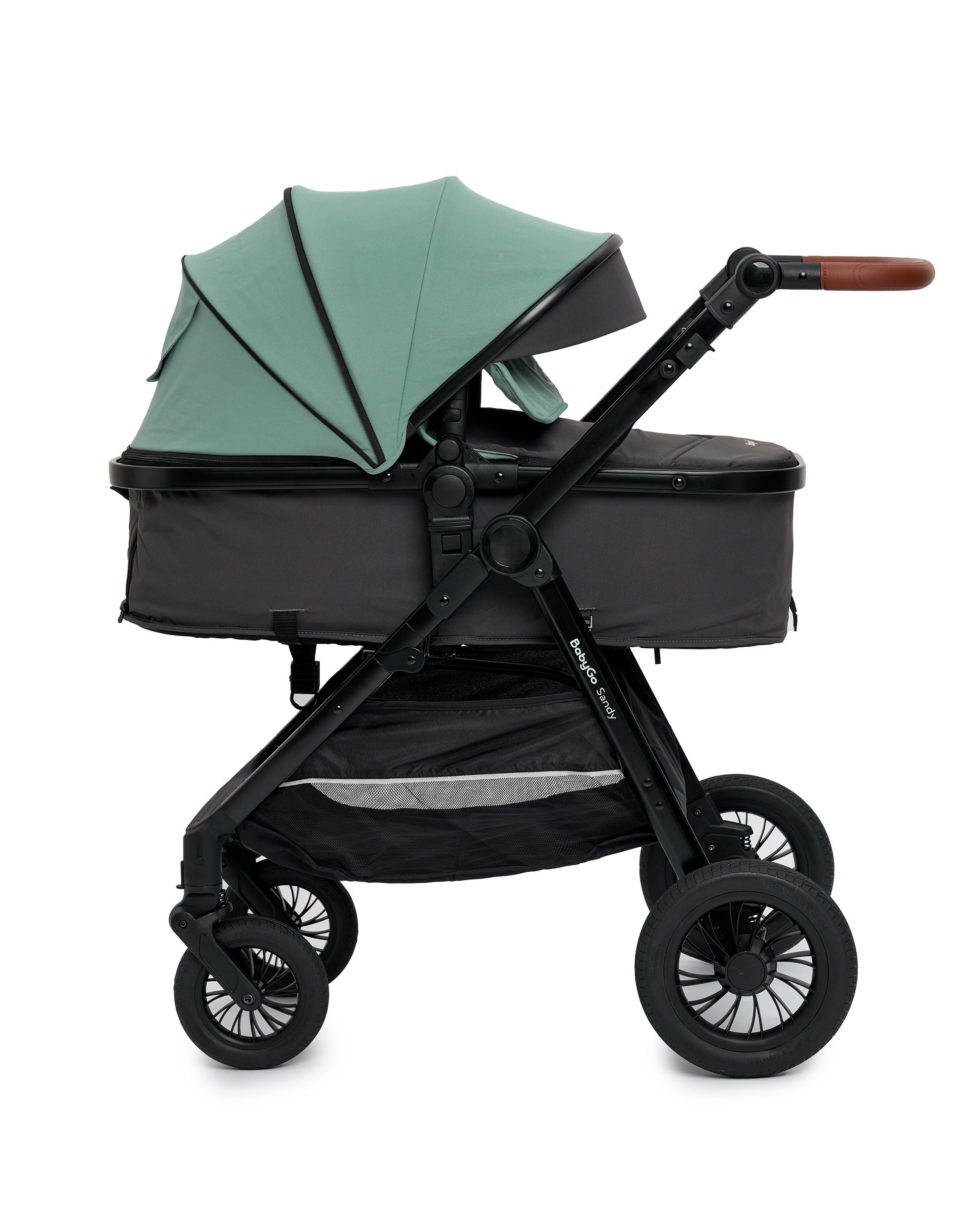 Коляска 2в1 BabyGo Sandy бирюзовый - фото 3