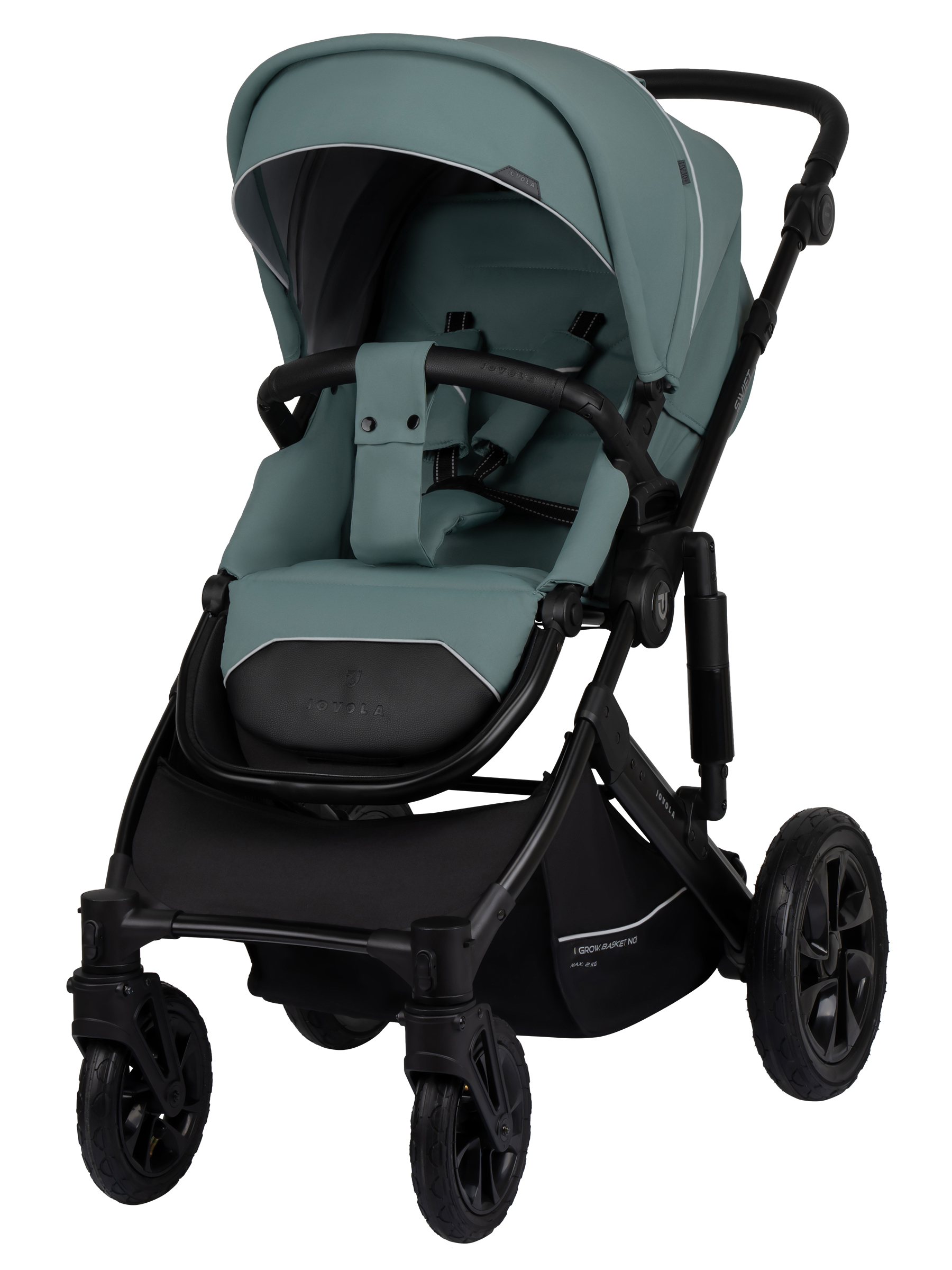 Коляска 3в1 JOVOLA Swift Plus зеленый - фото 8