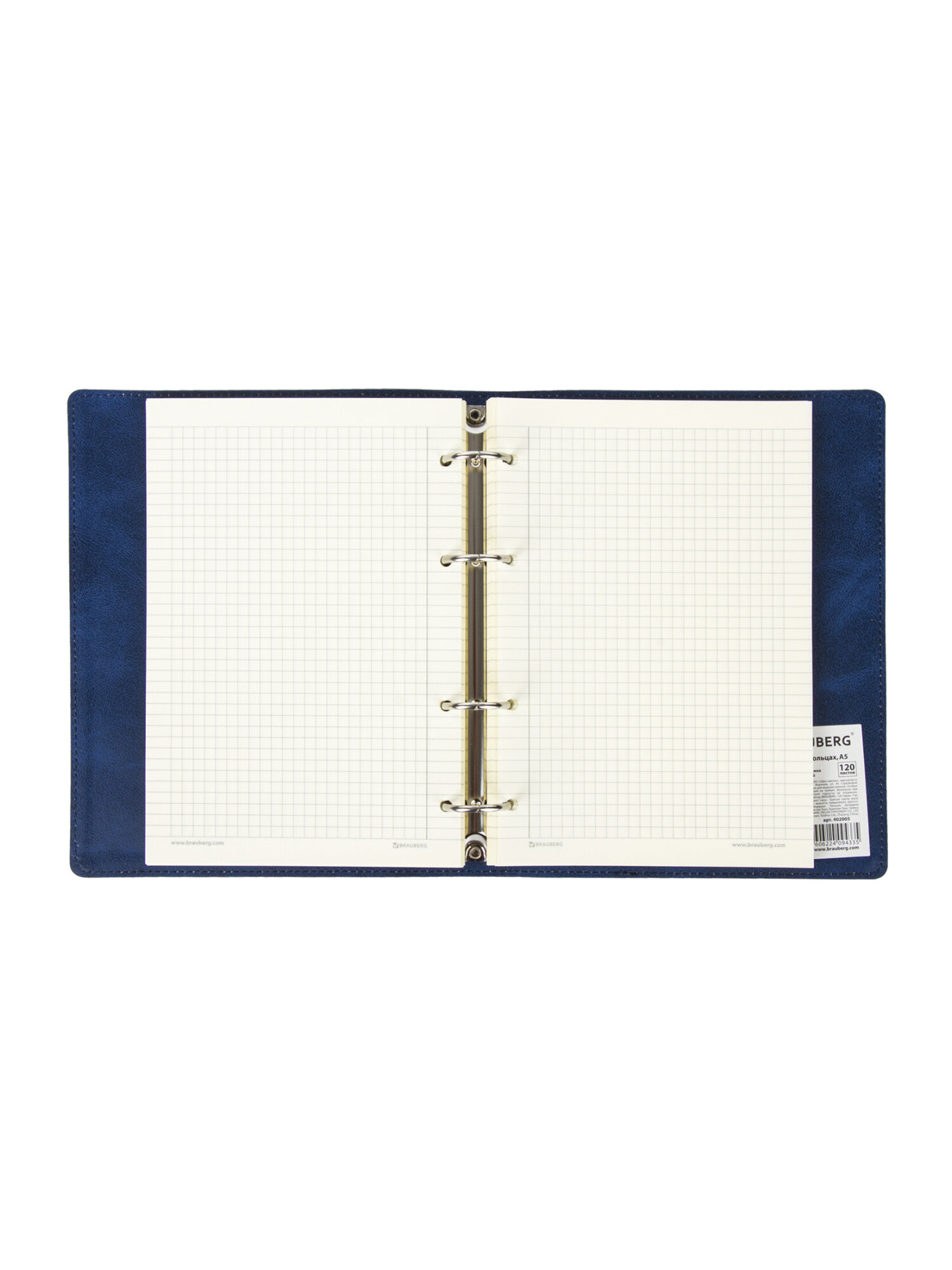 Тетрадь со сменным блоком Brauberg клетка 120 лист. - фото 8