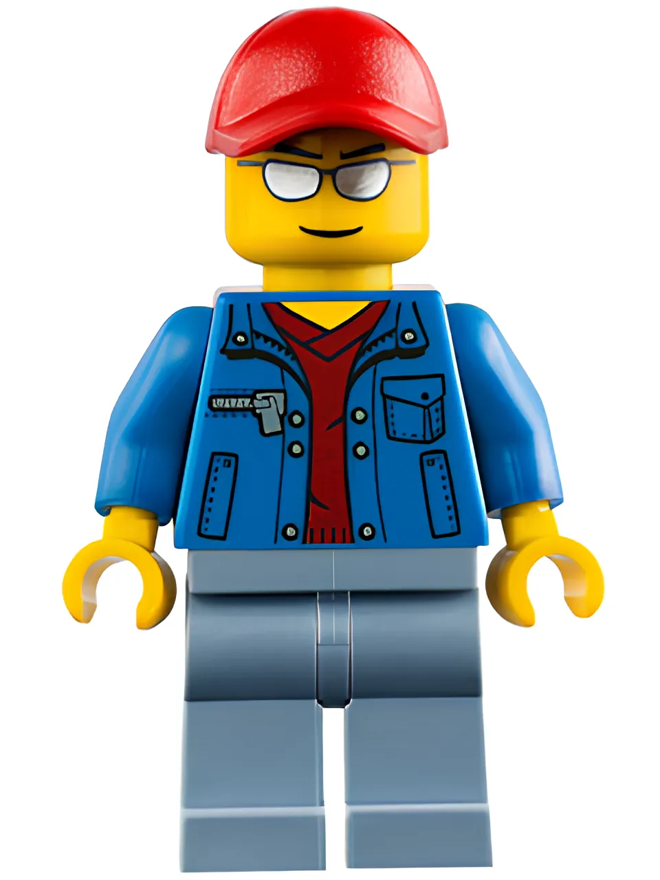Изображение товара Минифигурка LEGO Blue Jacket Over с ярким стильным дизайном Изображение товара Минифигурка LEGO Blue Jacket Over с ярким стильным дизайном