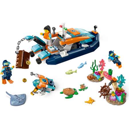 Конструктор LEGO City Explorer Diving Boat блочный
