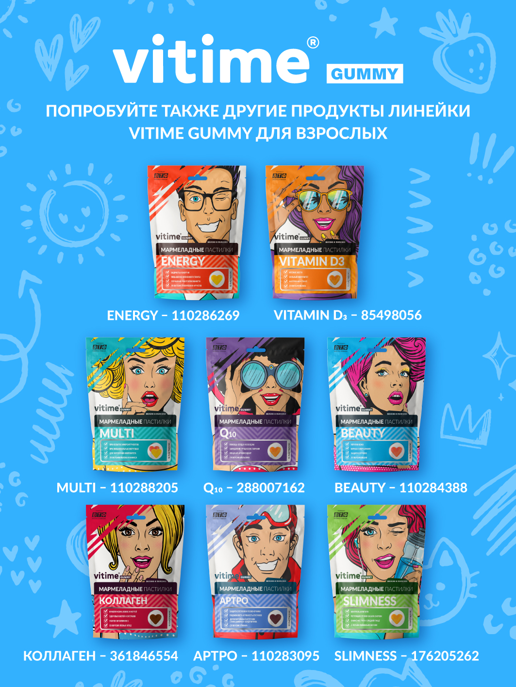 Витамины для памяти Vitime и мозга взрослым - фото 12