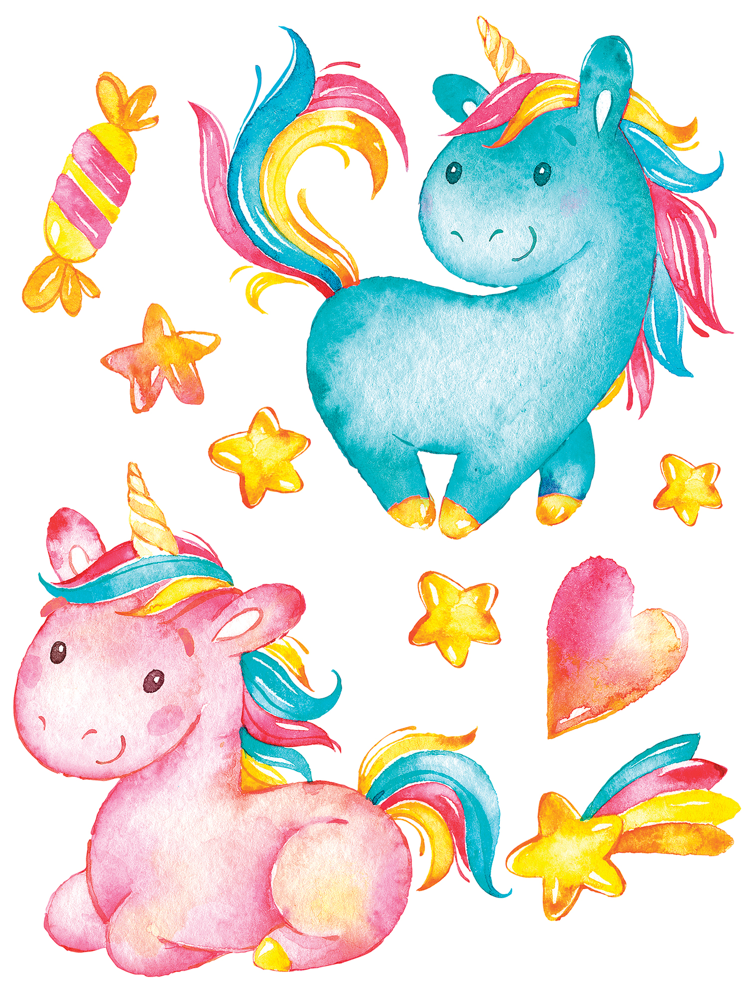 Декоративные наклейки Дрофа-Медиа Малыши-единороги 4218 - фото 3