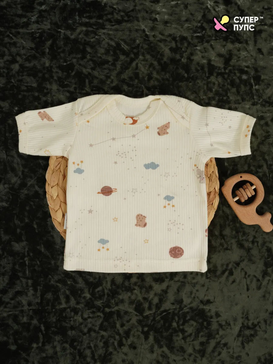 Футболки 3 шт Супер Пупс нбр/3пр/футб/полоска/сон - фото 12