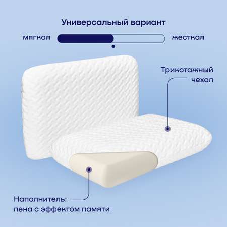 Сет макси buyson BuyRest Maxi: 2 анатомические подушки 40х60 и одеяло евро 200х222