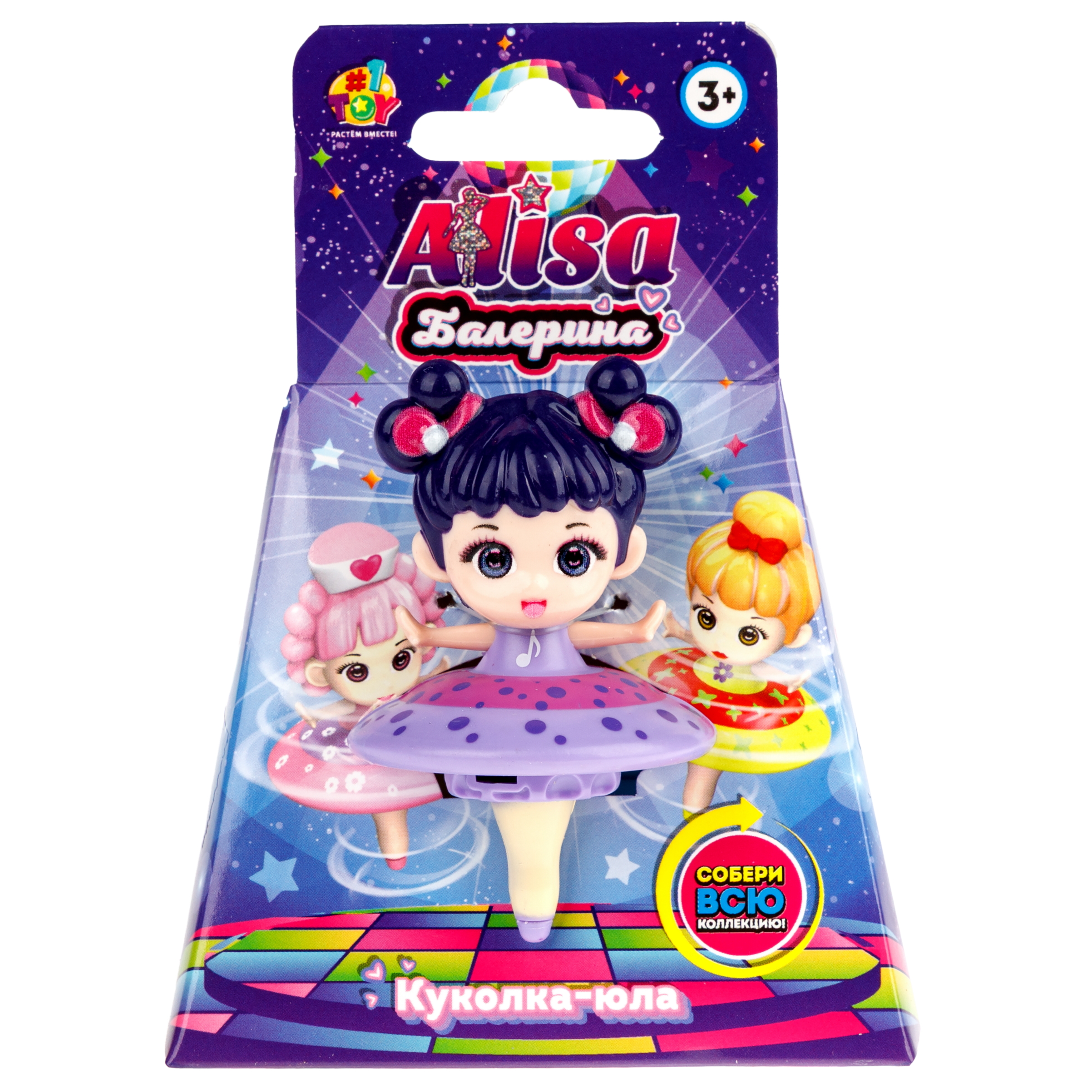 Игрушка-антистресс 1TOY юла куколка 1 шт - фото 1