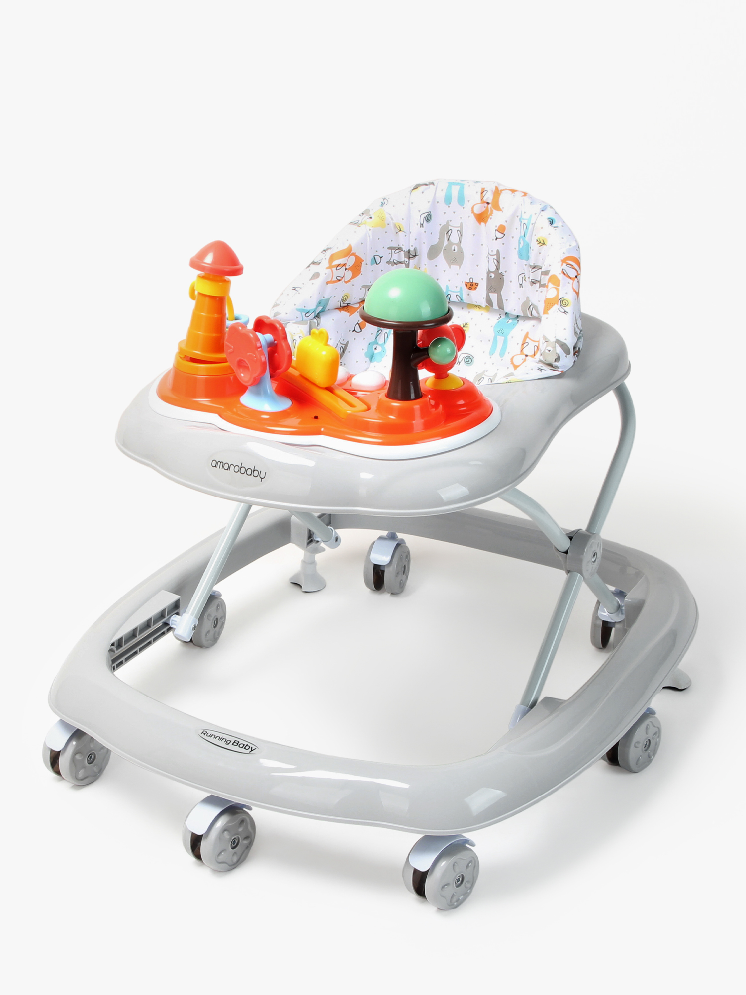 Ходунки Amarobaby Running Baby серый в ассортименте - фото 14