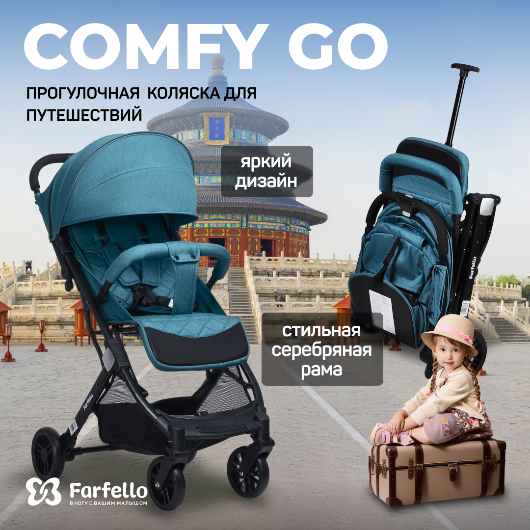Коляска прогулочная Farfello Comfy Go - фото 2