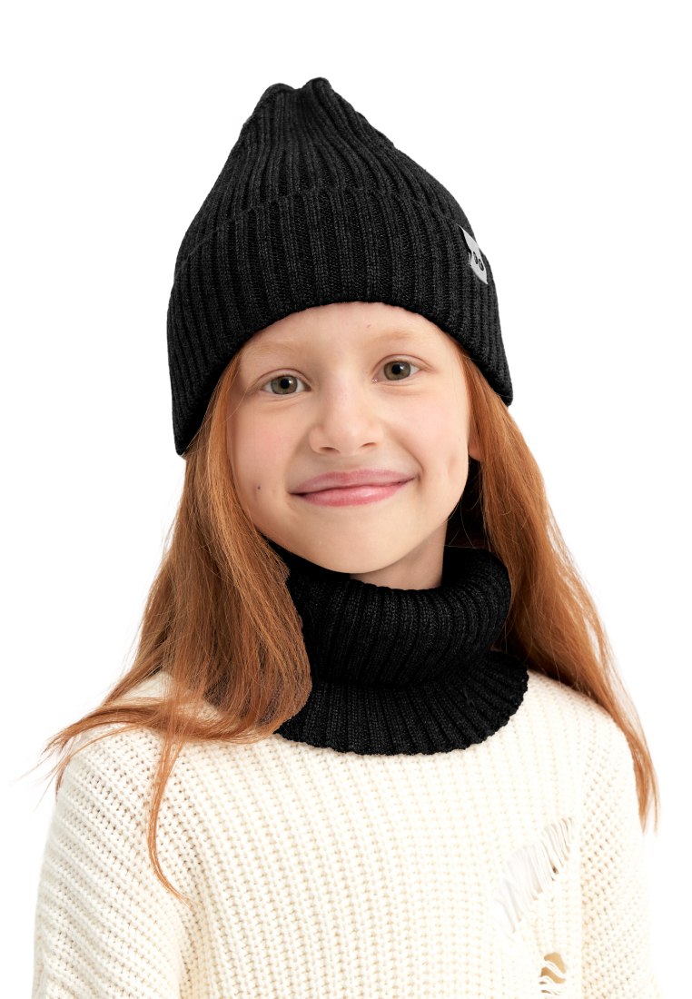 Шапка и снуд wookee Шапка_СнудЧерный - фото 3
