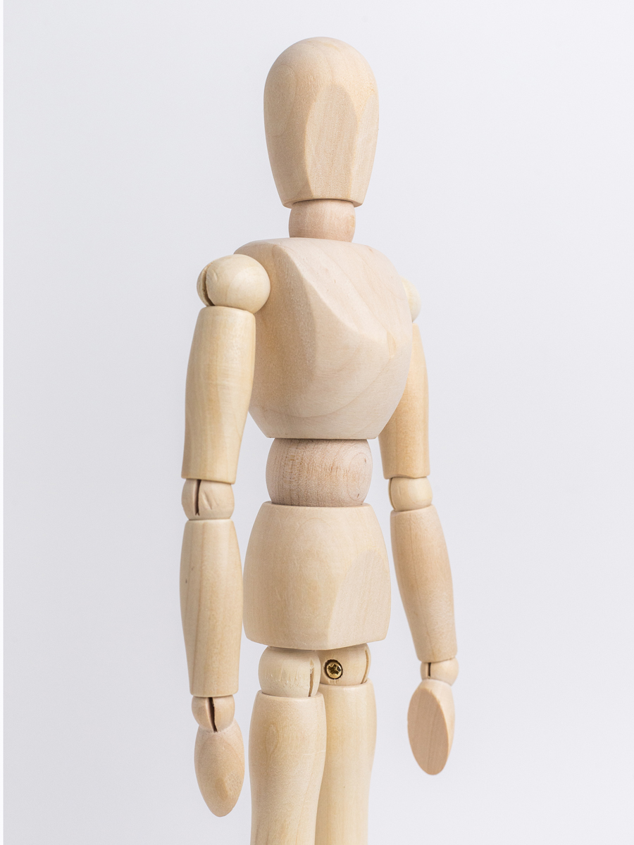 Манекен для рисования Малевичъ мужской деревянный 30 см - фото 10