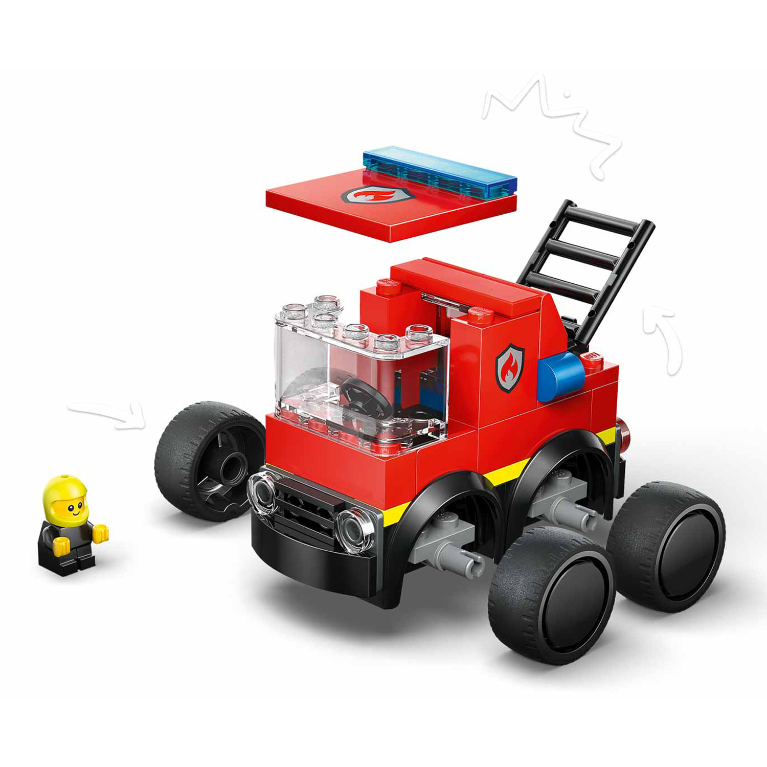 Конструктор LEGO City Пожарная машина 67 дет. - фото 6