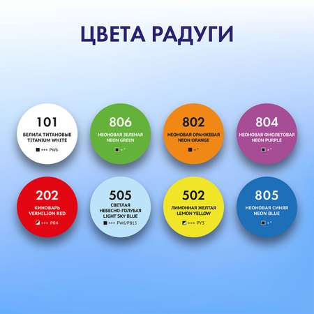 Краски акриловые Brauberg 8 цв.