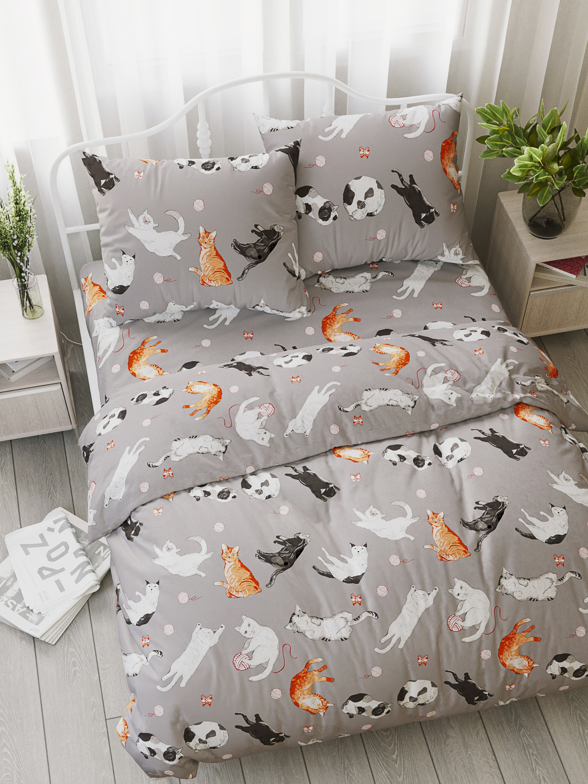 Пододеяльник Сказка. Kitties 145 x 215 см - фото 3
