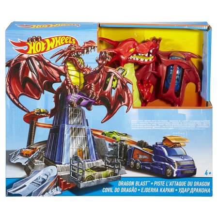 Трек Hot Wheels Битва с драконом с пусковой установкой