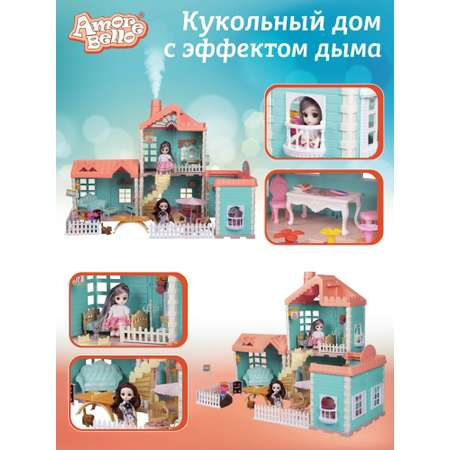 Домик для кукол AMORE BELLO 50 см с мебелью