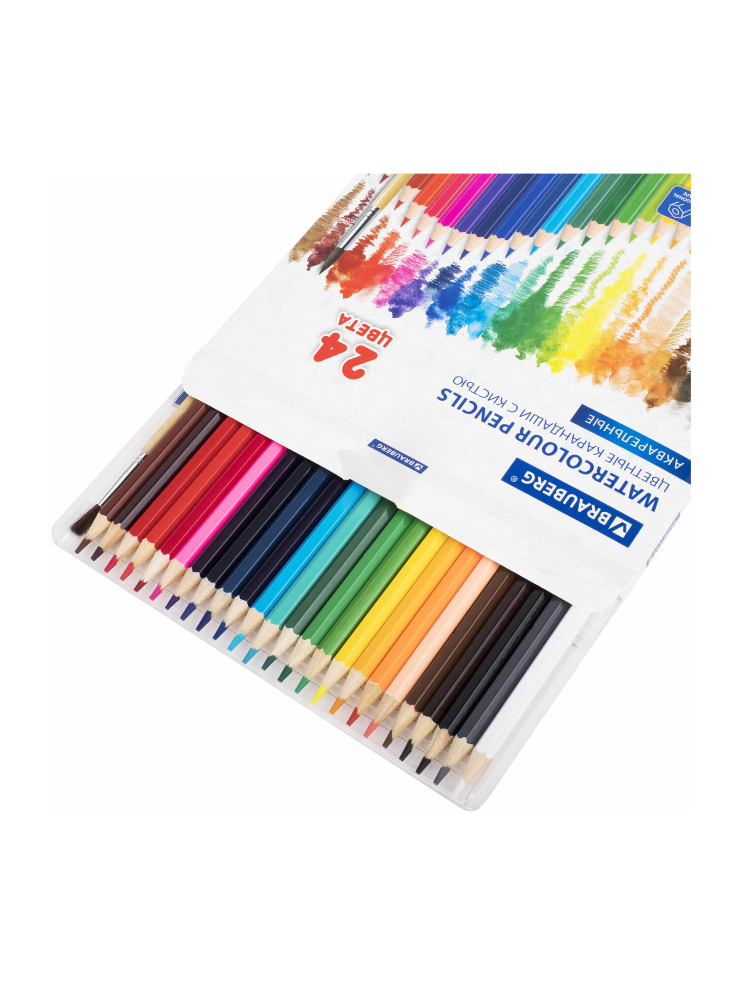 Карандаши акварельные Brauberg 24 шт. - фото 13