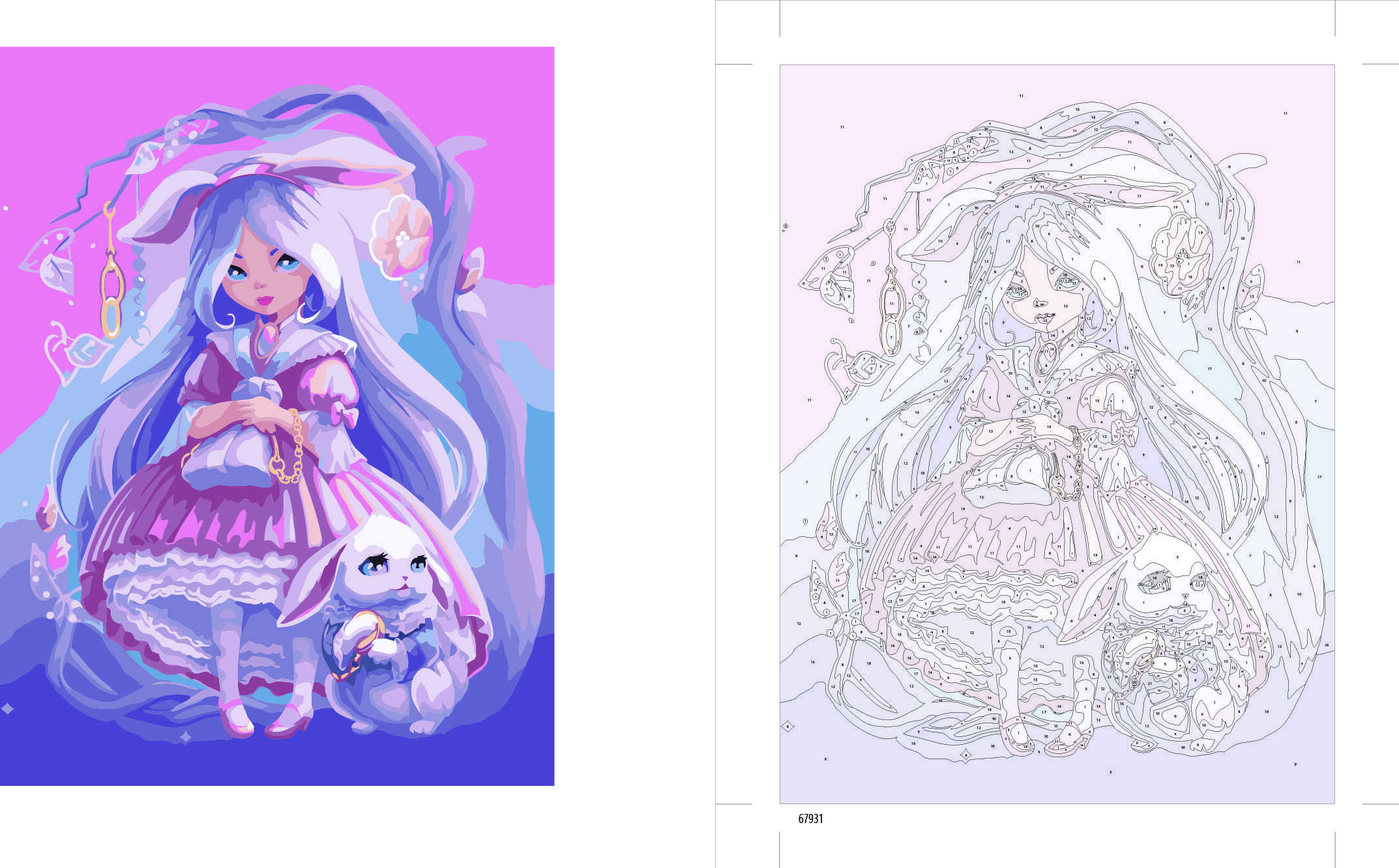 Картина по номерам Феникс + - фото 3