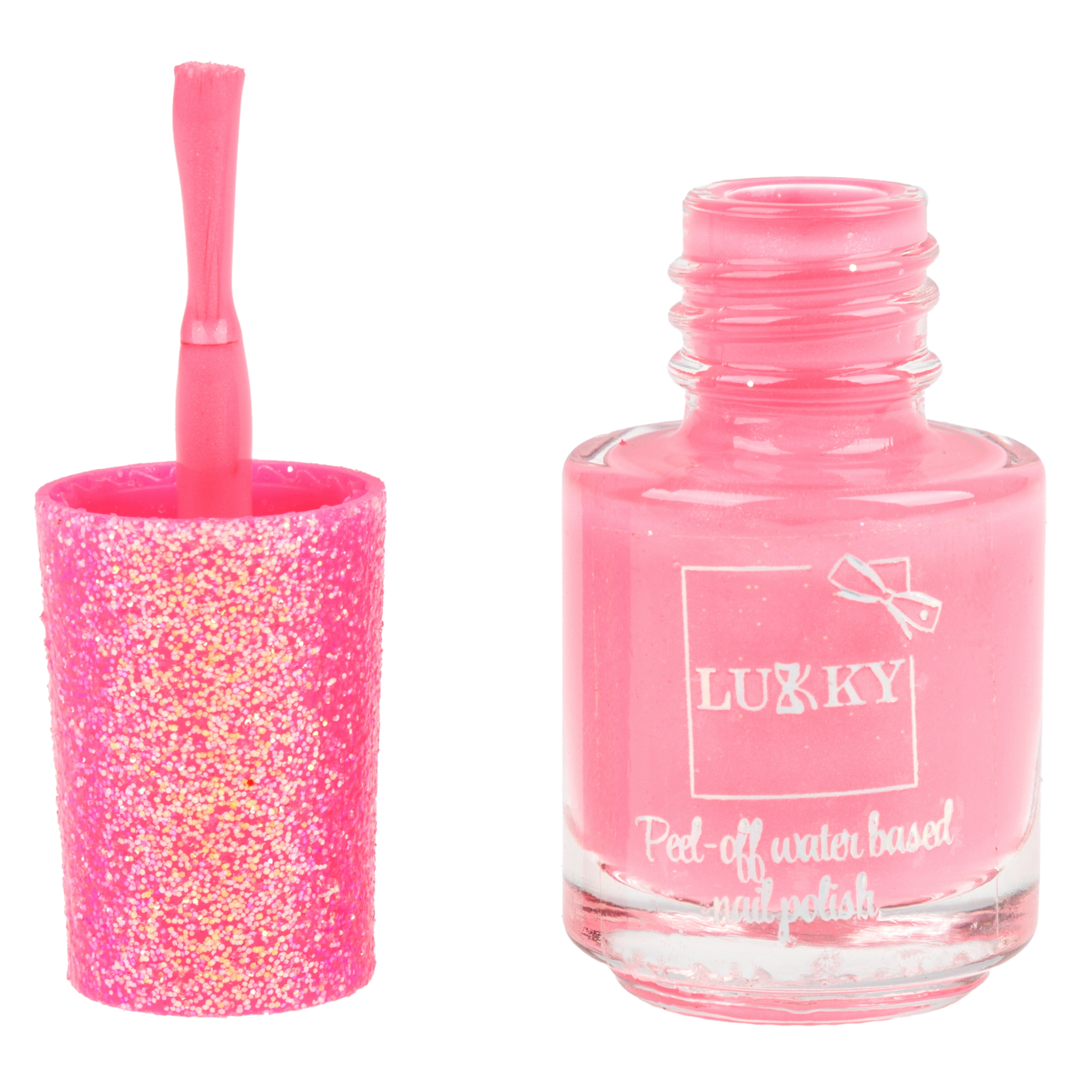 Набор декоративной косметики LUKKY тени с блёстками 2 лака для ногтей блеск для губ стикеры - фото 11